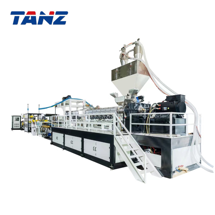 PETG Sheet Extrusion Production Line - TZ-machinery | PET PP PS PLA ...