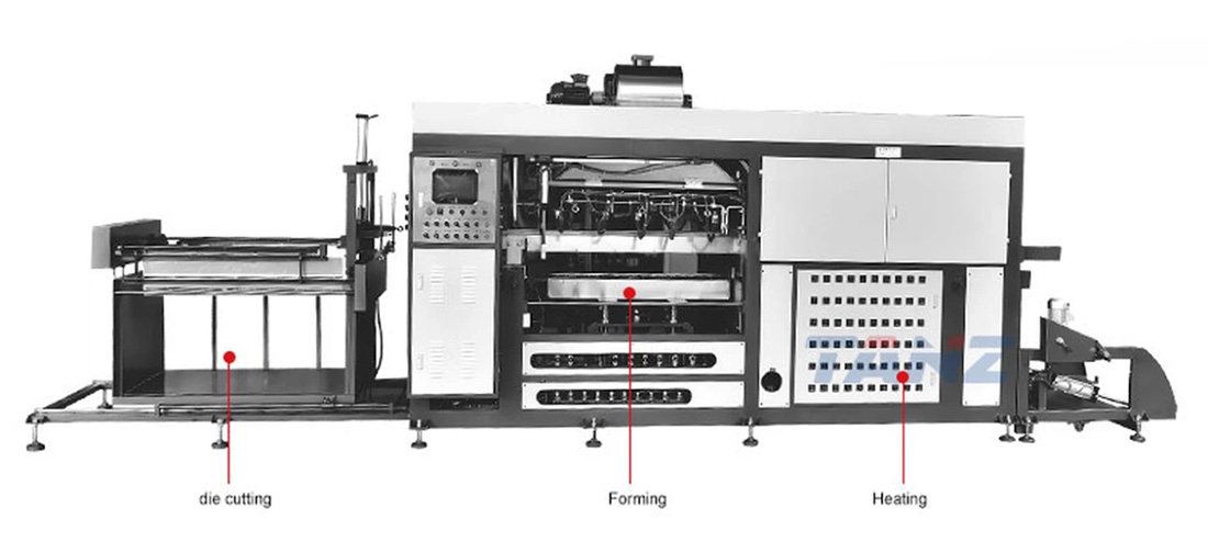 mesin thermoforming tz-1220f