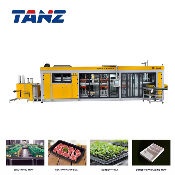 4 stations thermoforming machine