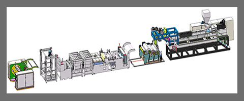 plastic sheet extrusion line