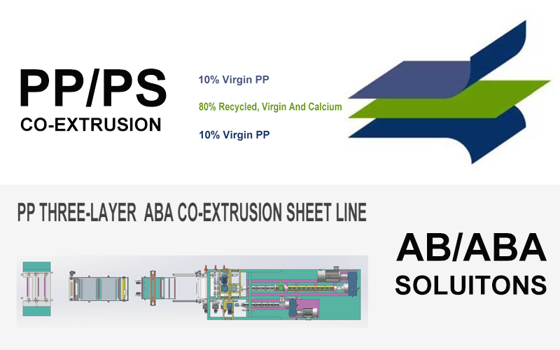 PP PS co-extrusion sheet line