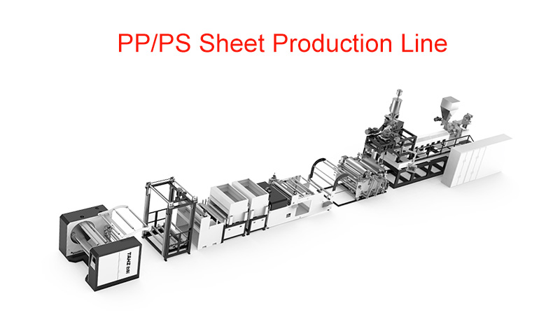 single layer PP PS sheet extrusion line