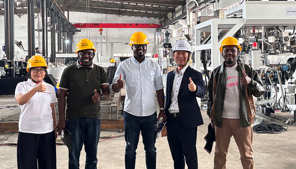 Africa PET Sheet Extrusion Machine Customer